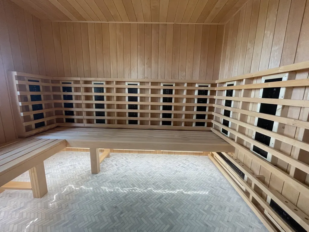 Bespoke Infrared Sauna designed and installed by Sutton Saunas